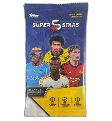 TOPPS UEFA SUPERSTARS SEASON 2023/2024 JALGPALLIKAARDID KAARDIPAKK